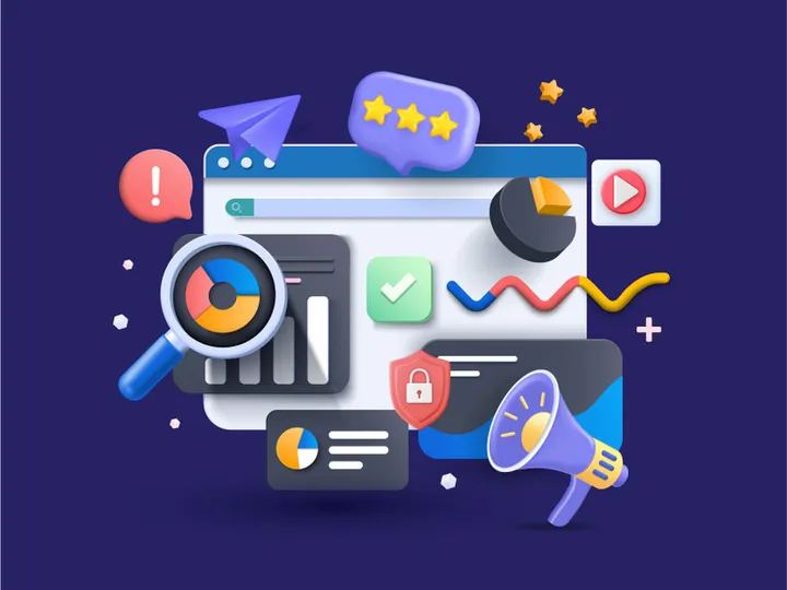 Marketing 3D Illustration Set