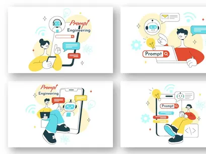 10 Prompt Engineering Illustration