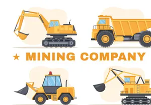 10 Mining Coal Mine Company Illustration