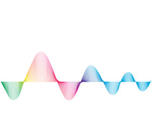 Sound waves vector illustration design template