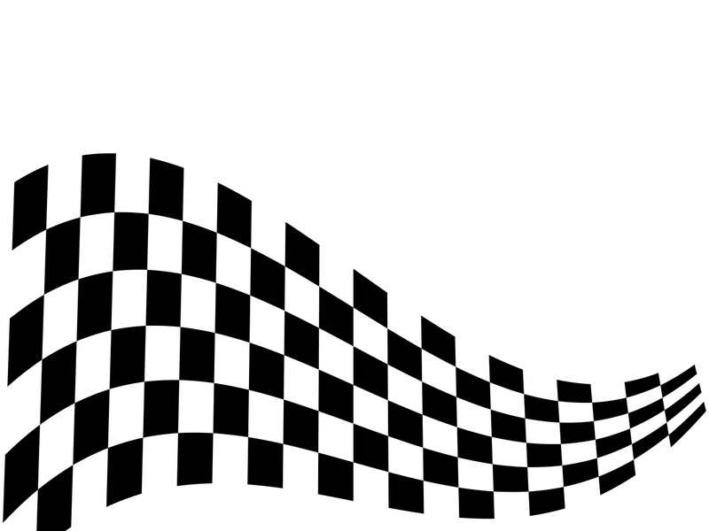 Creative and modern racing flag logo design.