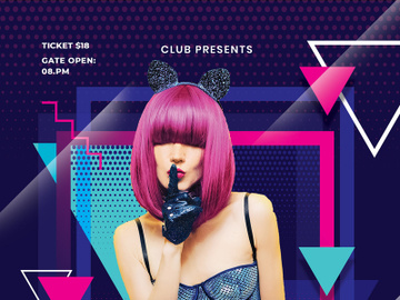 Party Flyer Free PSD Template preview picture