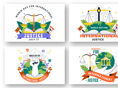 10 World Day for International Justice Illustration