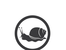 snail animal logo and symbol template