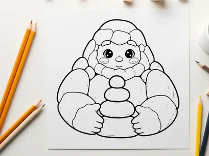 Cute cartoon sloth holding pacifier vector illustration