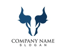 Bull head logo vector icon design illustration