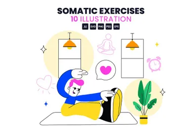 10 Somatic Exercises Illustration preview picture
