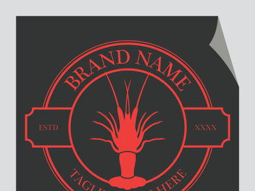 Vintage lobster logo preview picture