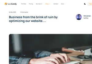 SaaSCandy Free Nextjs Website Template