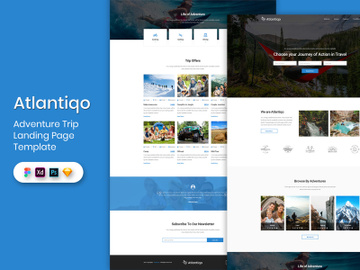 Adventure Trip Landing Page Template preview picture