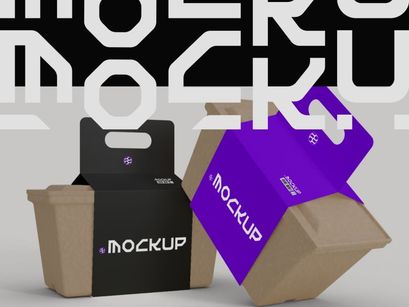 Paper Gift Box Mockup