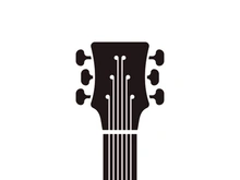 Guitar logo design icon and symbol vector inspiration