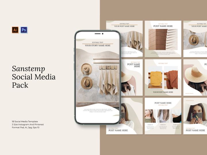 Sanstemp Social Media Pack Templates V.1
