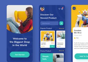 Folk Shop - Ecommerce Online Mobile App UI Kit