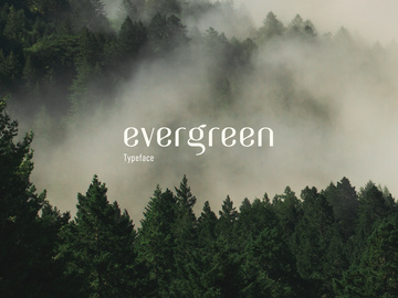 Evergreen typeface preview picture