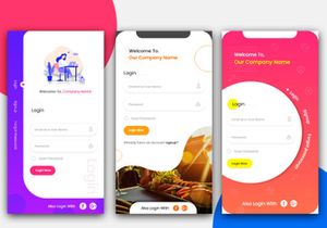 Multi Service App Login Screen Pack UI Kit