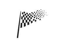 Race flag design illustration