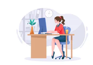 M196_Business Office Illustrations