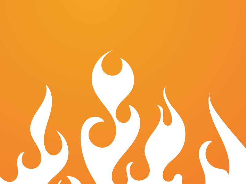 Fire flame background vector illustration design template