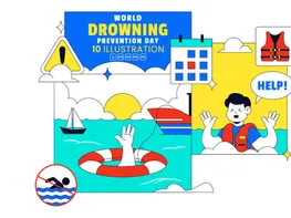 10 World Drowning Prevention Day Illustration preview picture