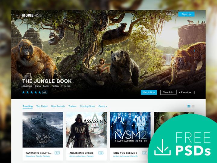 MovieRise - Movie Database Website