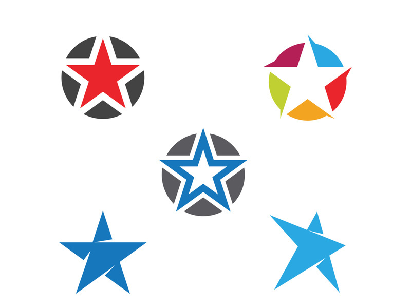 Star Logo Template icon illustration design