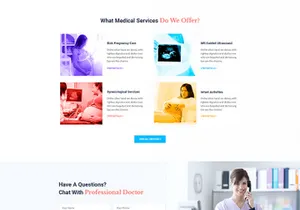 Pregnancy Care Clinic PSD Template