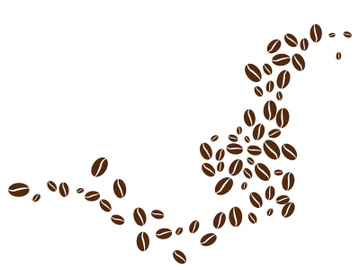 Coffee bean icon illustration preview picture