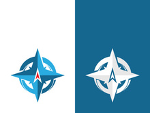 Compass logo template vector icon illustration design