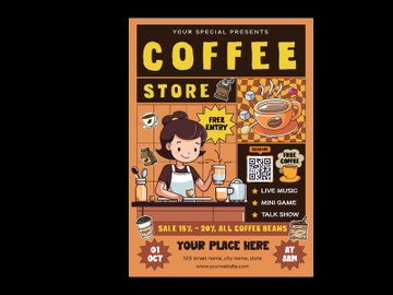 Coffee Store Flyer preview picture