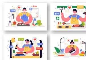 10 Cooking Vlog Illustration