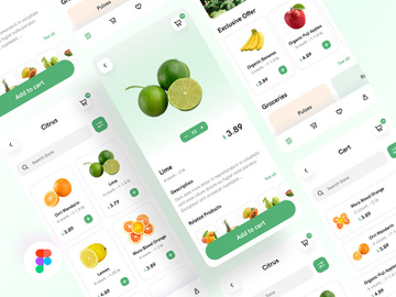 Grocery Mobile App (Premium Screens) preview picture