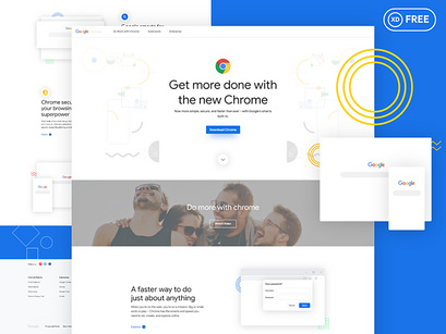 Google Chrome Design ( Adobe XD)