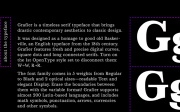 Grafier: A modern brutalist variable font