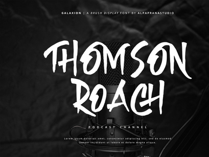 Galaxion - Brush Font