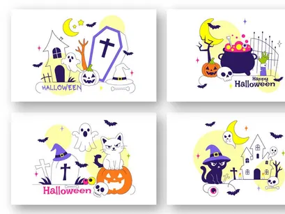10 Halloween Festive Illustration