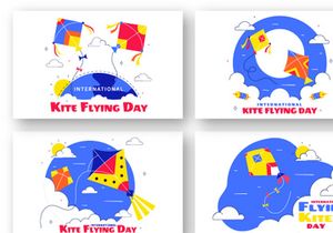 11 National Kite Flying Day Illustration