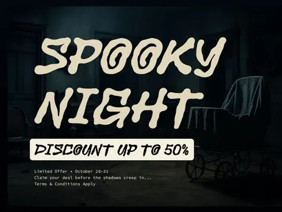 Derelict | Display Horror Font