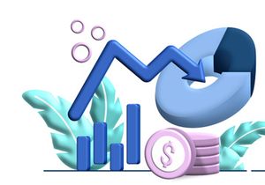Inflation Business 3d flat Illustration for business finance
