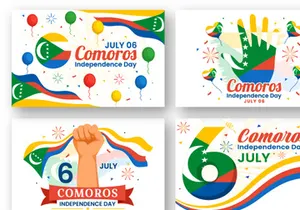 12 Comoros Independence Day Illustration