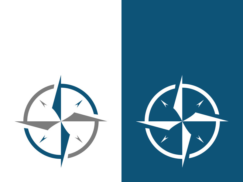 Compass logo template vector icon illustration design