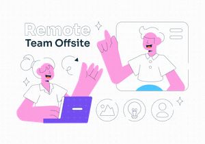 10 Remote Team Offsite Illustration