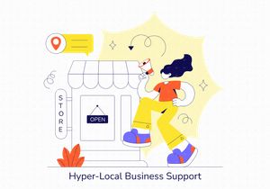 10 Hyper Local Business Support Illustration