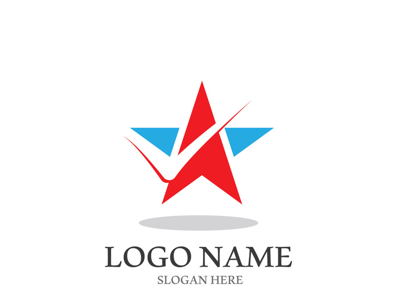 Star icon template vector illustration design