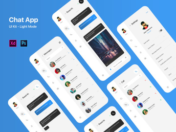Chat, Messenger App UI Kit Light Mode preview picture
