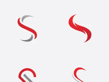 S letter logo, vector sign template design preview picture