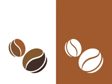 Coffee bean icon vector illustration template