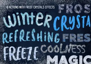 Free Frost Styles Effects For Adobe Photoshop