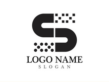 Business corporate S letter logo design vector