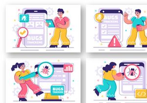 9 Bugs Tracking Tool Illustration